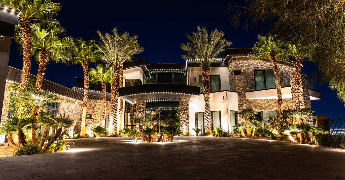 After outdoor lighting
